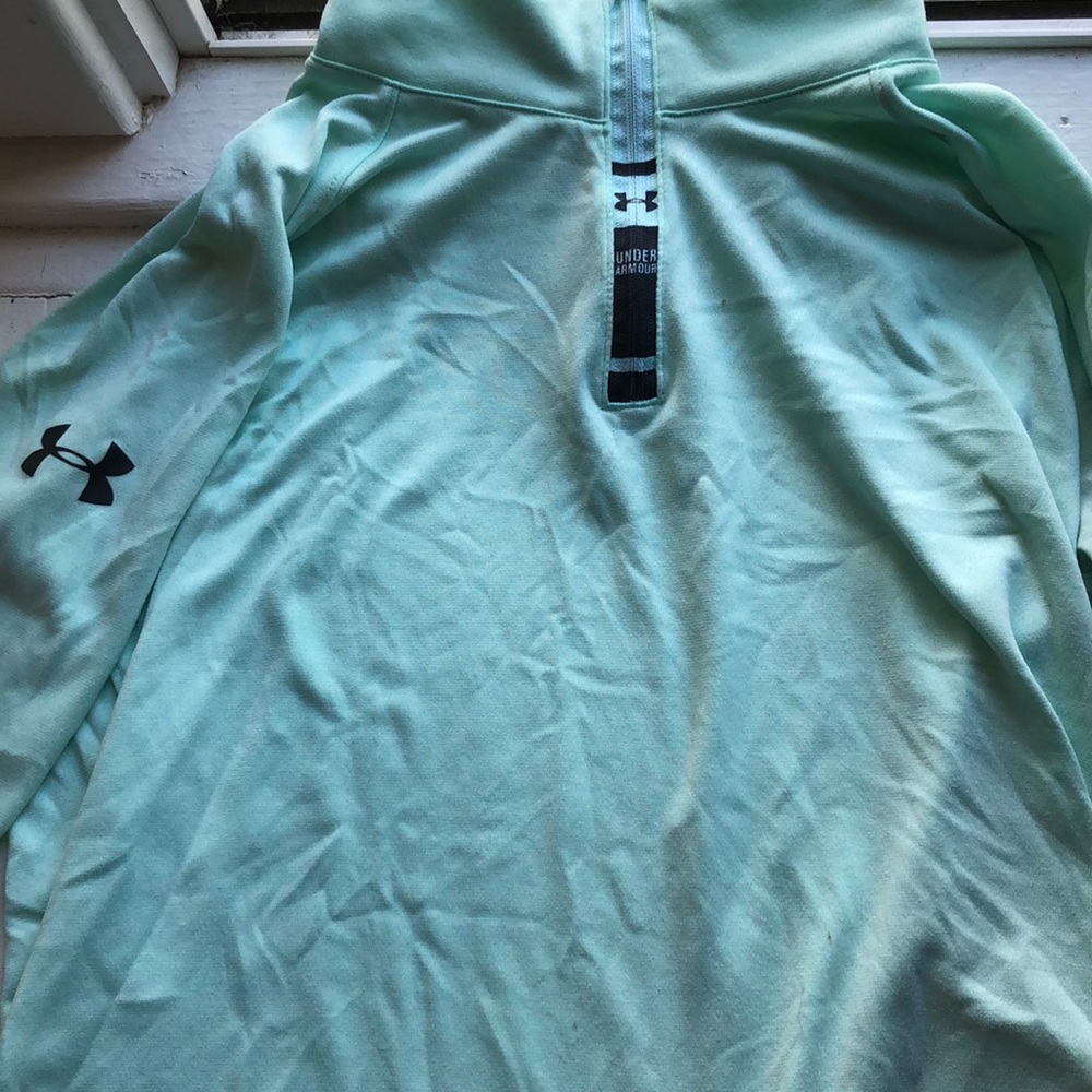 Teal Under Armour 1/4 zip